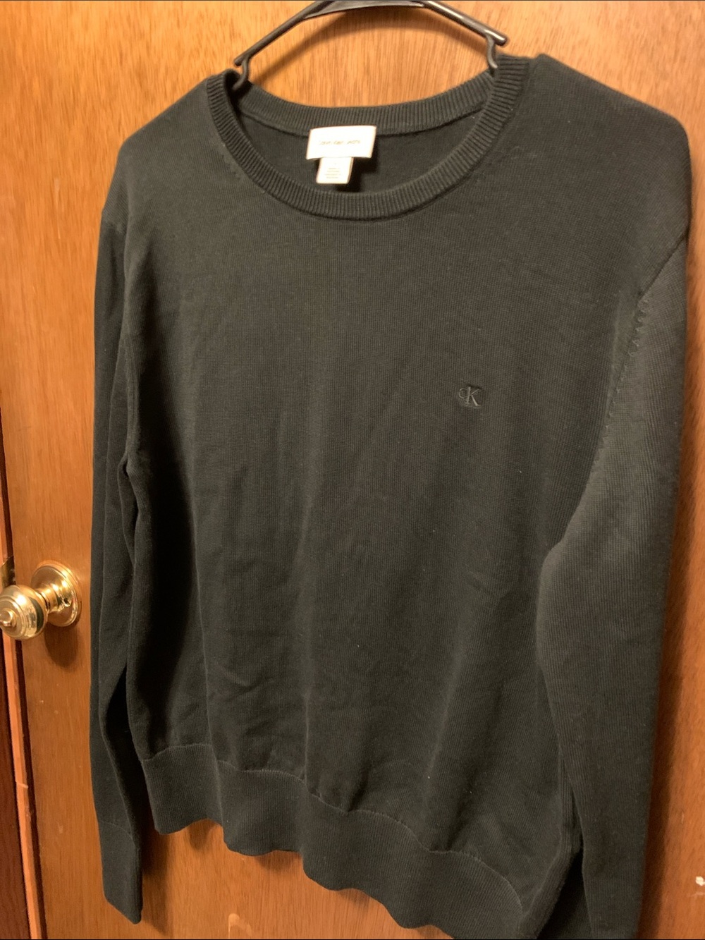 Calvin Klein Men’s Dark Gray Crewneck Sweater